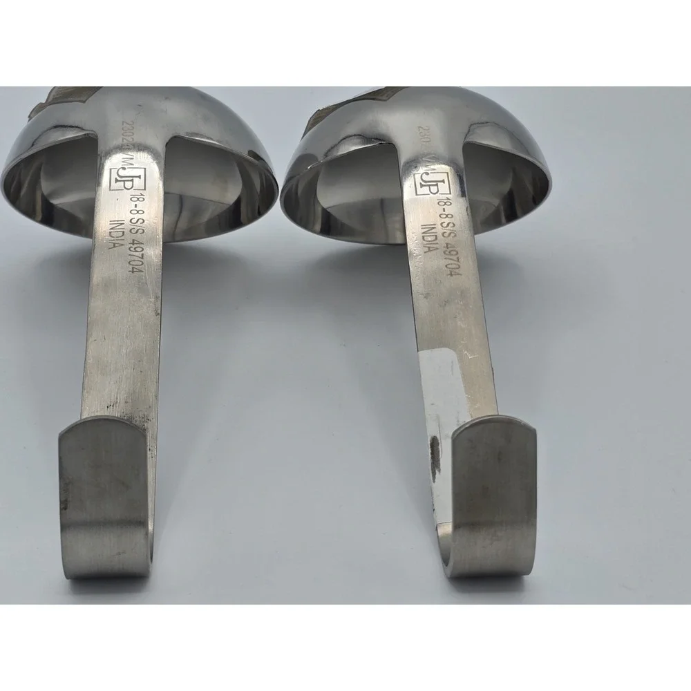 2 Lot NWT VOLLRATH‎ 4oz (118.3ml) Short Ladles- Stainless Steel 18-8 S/S 49704